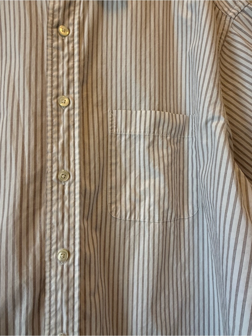 Vtg Tommy Hilfiger Mens Large 16 1/2 - 35 Short Sleeve Button Down Striped Shirt - Picture 4 of 13